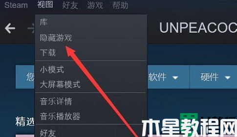 新版steam怎么取消隐藏游戏_新版steam隐藏的游戏如何取消隐藏