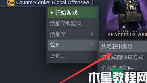 新版steam怎么取消隐藏游戏_新版steam隐藏的游戏如何取消隐藏