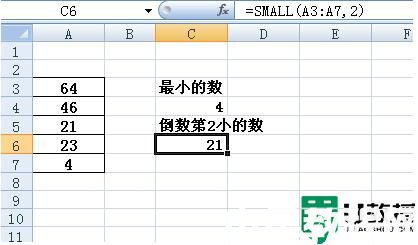 excel表格small函数怎么使用_excel表格small函数的使用方法分享