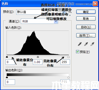 详细解析Photoshop色阶命令的使用原理 - PS教程网(图2)