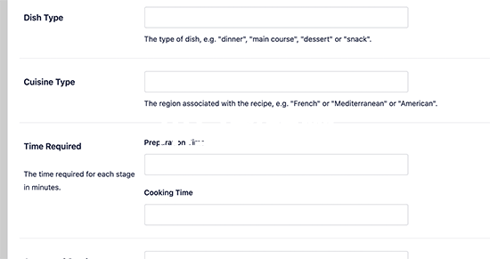 recipe-schema-metadata