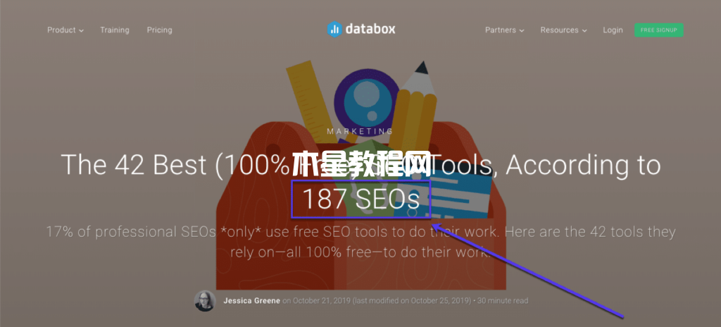 Databox的专家综述文章示例