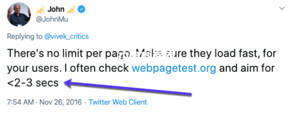 John Mueller（来自Google）关于快速加载页面的建议