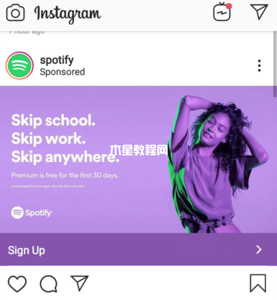 Instagram广告示例