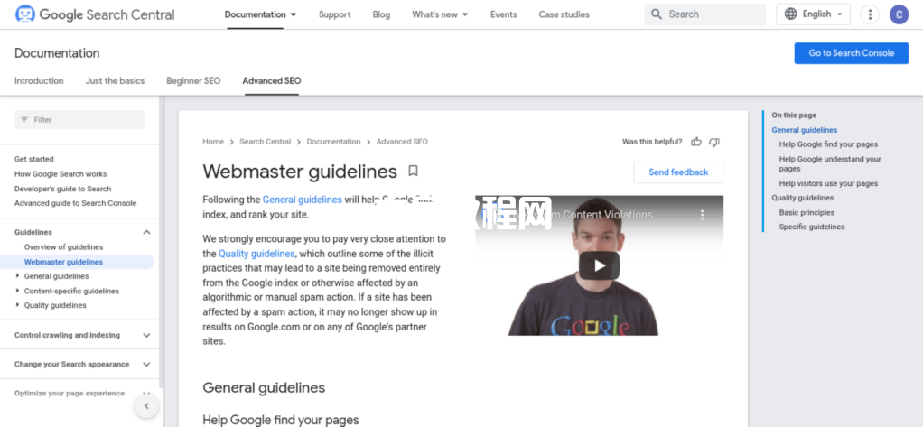 google-webmaster-guidelines