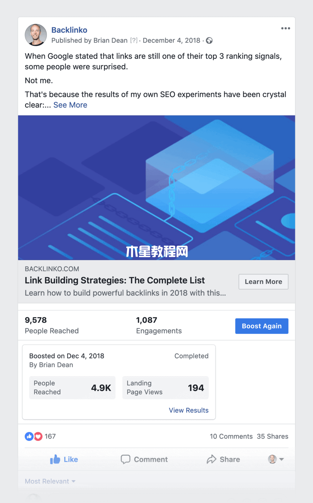 facebook分享文章示例