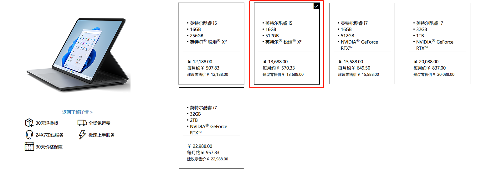 PC鲜辣报：13688元的Surface Laptop Studio竟配集显(图3)