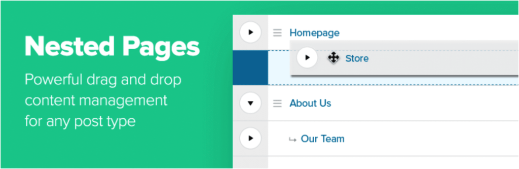 WordPress插件-Nested Pages 