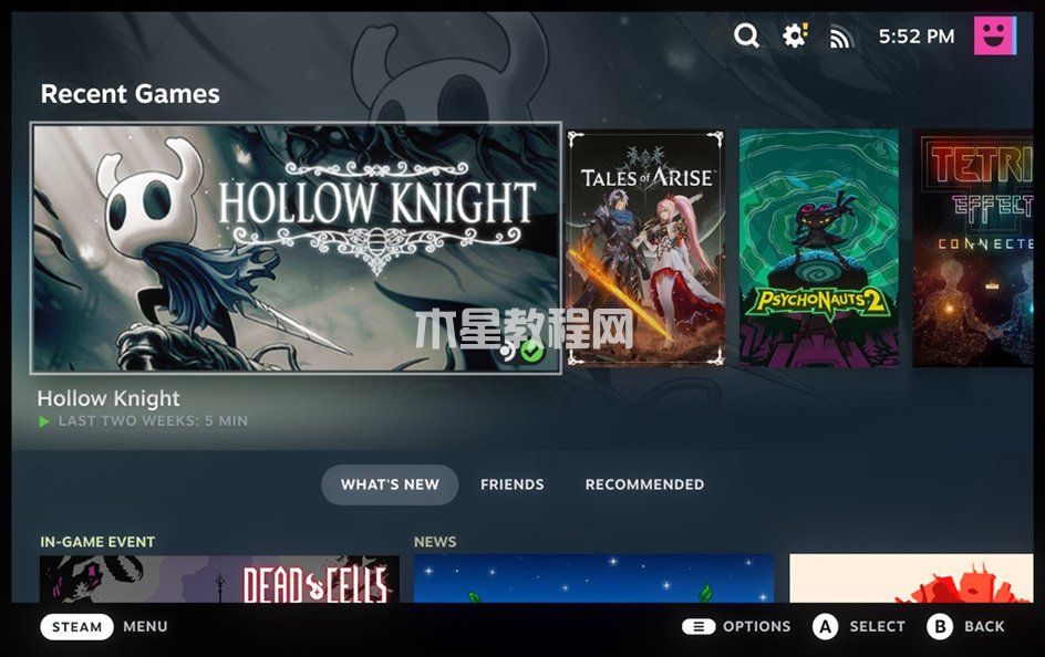 Steam全新“大屏幕模式”开放测试，采用Steam Deck UI(图1)